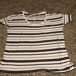 Striped short sleeve shirt